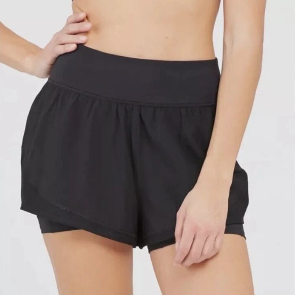 Spanx Get Moving Shorts Black 2-in-1 Shorts Small